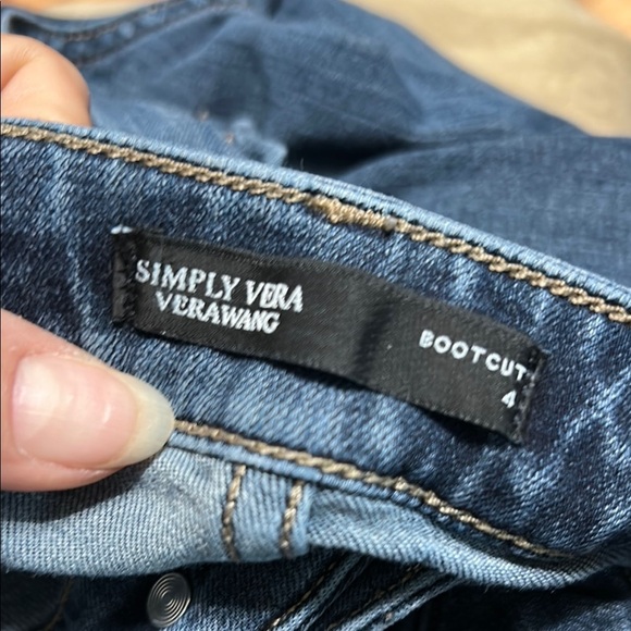 Stylish Simply Vera Women's Boot cut Leg Jeans - Picture 7 of 8